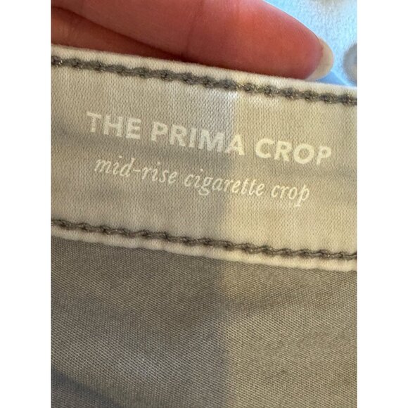 AG Adriano Goldschmied Jeans Women 26 Gray The Prima Mid Rise Cigarette Crop‎ - Picture 8 of 10